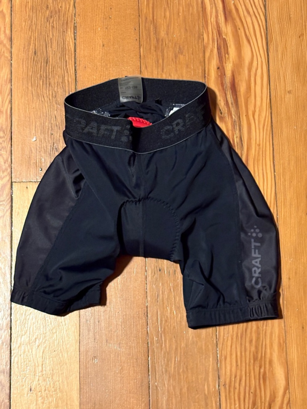 Craft Black Kids Cycling Shorts with Subtle Logo